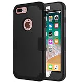 iPhone 8 Plus Case, iPhone 7 Plus Case, Anuck Heavy Duty Protection iPhone 7 Plus Shockproof Rubber Bumper Protective Case Hybrid Armor Defender Cover Case for iPhone 7 Plus / 8 Plus 5.5" - Black