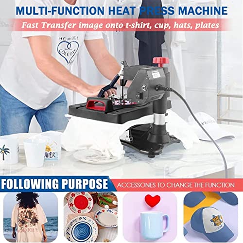 Heat Press Machine 15"x12"Upgraded 5 in 1 Tshirt Heat Press Combo