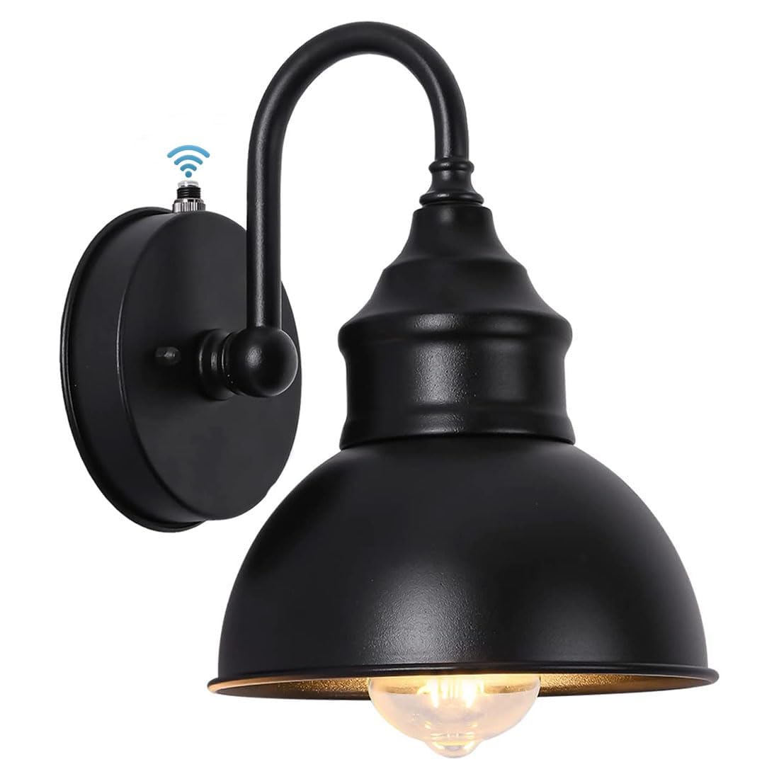 UYHGO Outdoor Wall Lights Mains Powered, Outside Security Lights with Dusk to Dawn Sensor for Farmhouse, Barn, Warehouse, Loft, Garage (excl.E27 Bulb)