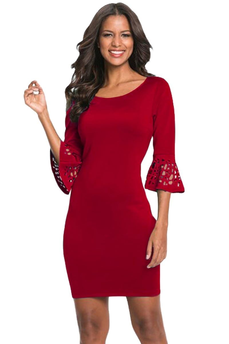bell sleeve one piece
