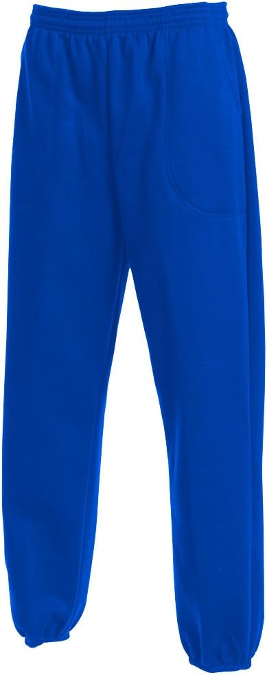 Men's Classic 3 Pocket Fleece Sweatpants Elastic Bottom Made in USA