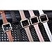 Austrake For Fitbit Blaze Bands with New Metal Frame, Replacement Leather Slim Straps with Stainless Steel Buckle for Fitbit Blaze Strap for Women Men,Pink