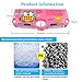 Lemon Ribbon Multifunction Pencil Box Set with Plastic Holder Flat Magnetic Lid Hardtop Waterproof Outside Cute Pop Out School Individual Pen Storage Case for 90s Girl School Kids Gift
