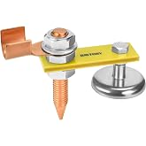 BAYTORY Upgrade Magnetic Welding Support Ground Clamp Tools | Welding Magnet Head Strong Magnetism Large Suction, Copper Tail Welding Accessories Stability Clamps