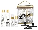 Zelo Brazilian Keratin Hair Kit | Sulfate Free Shampoo, Deep Cleanser Keratin, Smoothing Gel & Hair Clips | Eliminate Frizz & Volume | Soften & Straighten Hair