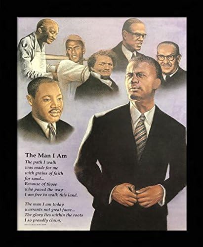 Amazon Com Black 1 5 Inch Framed With The Man I Am African American Black History Artist Patricia 16x Black Art Print Poster 16 1 R21b Posters Prints