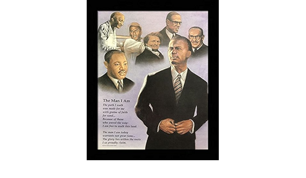 Amazon Com Black 1 5 Inch Framed With The Man I Am African American Black History Artist Patricia 16x Black Art Print Poster 16 1 R21b Posters Prints