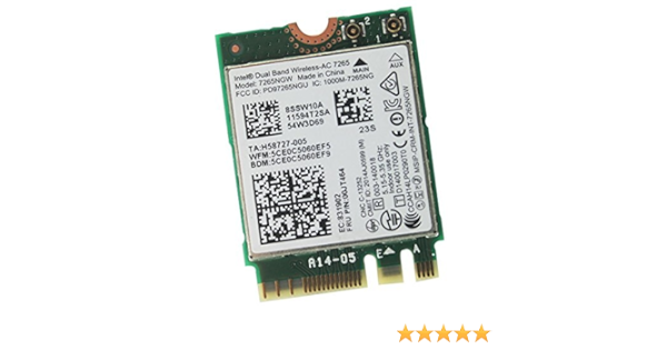 Intel Dual Band Wireless N 7265 7265ngw 7265ac Ngff Bluetooth Wlan Card Computers Accessories Amazon Com