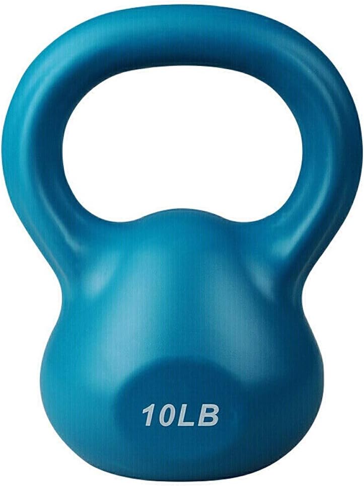 Dumbbell Fitness Kettlebell Female Men's Household Athletic Plastic Kettlebell Ball Kettle Dumbbell Lifting Kettle Dumbbell Blue 10 Lb Fitness Dumbbell
