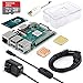 ABOX Raspberry Pi 3 Model B+ (B Plus) Motherboard Starter Kit (16GB Class 10 SanDisk Micro SD Card, 5V 3A on/Off Switch Power Supply, 2 Pcs Heatsinks, Premium Clear Case & HDMI Cable) [Model 2018