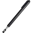 Universal Telescopic Stylus Pen for Touch Screens,Retractable Pointer Stick & Stylus with Special Flocking Tip,Extendable High Precision & Soft, Stylus Pen for Touch Screens (Black)