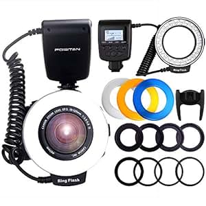 Amazon.com : Ring Flash, FOSITAN 48 LEDs Macro Ring Flash