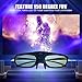Blibro 3D Glasses Active Shutter Rechargeable 3D Clip on Glasses Compatible with Samsung Sharp PANASONIC BenQ W1070 W700 Dell DLP Projectorsthumb 2