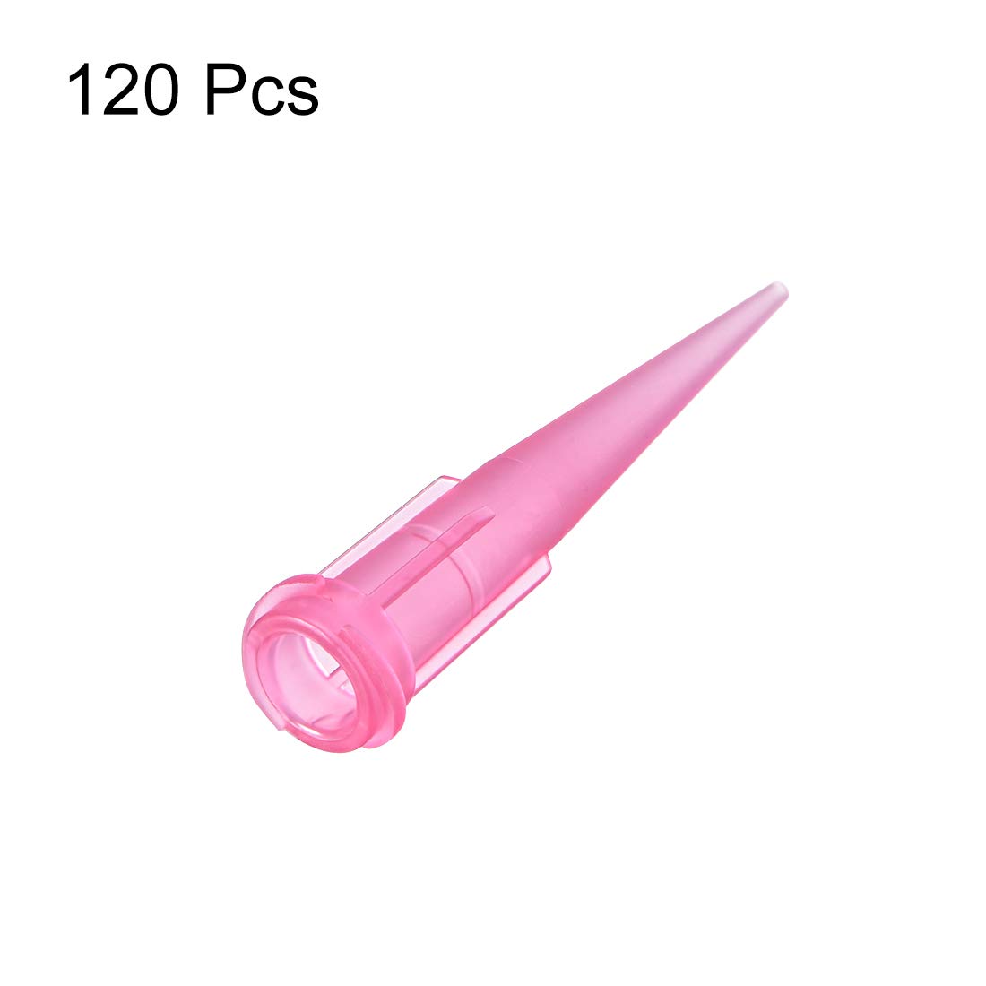 sourcing map Industrial Blunt Tip Tapered Dispensing Fill Needle 20ga X 1.26" Pink 120pcs - Image 3