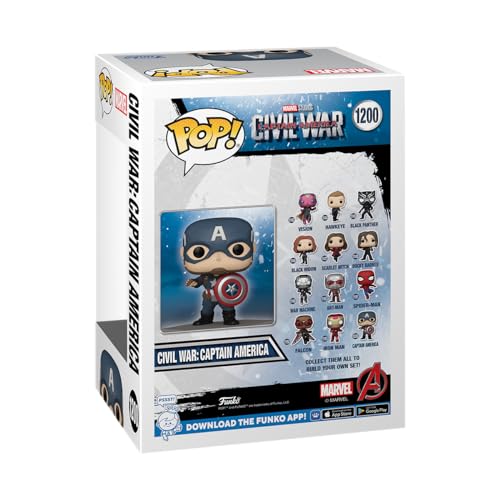 Funko POP! Marvel: Civil War Build A Scene - Captain America - Collectable Vinyl Figure - Gift Idea - Official Merchandise - for Kids & Adults - Movies Fans