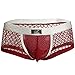 YiZYiF Men's Openwork Mesh Breathable Cool Sexy Bikini Briefs Swimwear Underwear Wine Red Small