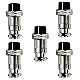 abcGoodefg CB Microphone Mic Plug Connector Chassis Sockets for CB Ham Radio/Amateur Radio Male & Female for 3/4/5/6/8 Pin (8 Pin Female, 5 pcs)