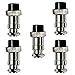 abcGoodefg CB Microphone Mic Plug Connector Chassis Sockets for CB Ham Radio/Amateur Radio Male & Female for 3/4/5/6/8 Pin (8 Pin Female, 5 pcs)