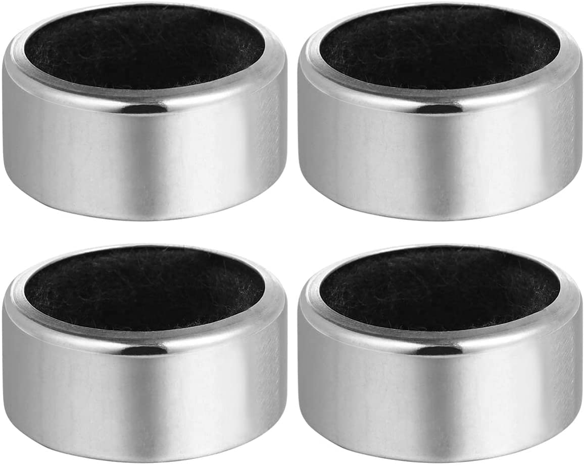 LATRAT Pack of 4 Stainless Steel Drip Ring Drip Catcher, Reusable Wine Bottle Leak-proof Wine Pourer Accessories