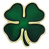 Green Four Leaf Clover Pin