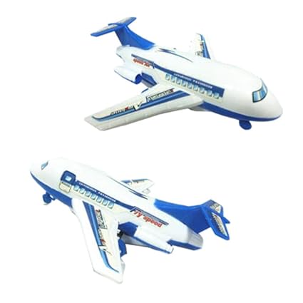 Casey Showy Kids Pull Back Toy Airplane Airliner Simulation Model Child Boy Educational Toys(None White OPP Bag)