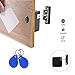 [2 pack] Gexmil Electronic Cabinet RFID Lock Kit Set, Hidden DIY Lock for Wooden Cabinet Drawer Locker, RFID Card/Tag Entry