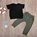 Toddler Baby Boy Fall Winter Outfits Clothes Set Printed Tops Pants Leggings 0-3 Y(Short Sleeve, 0-6 Months)