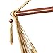 Sunnydaze Caribbean-Style Hanging Rope Hammock Chair Swing with Adjustable Stand - 300-Pound Capacity - Tan