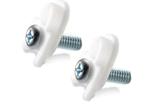 SCREW MAN WR01X25070 Refrigerator Door Handle Mounting Stud Fits for GE Refrigerator Freezer Handle Replacement Parts -AP7175647 WR01X39781 WR01X25070 -White（2 Pcs）