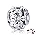 BAMOER Daisy Flowers 925 Sterling Silver Bead Charm for Bracelet and Necklace Birthday Gift