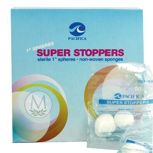 Pacifica Super Stoppers Sterile Sponge Balls (Box of 100) Health