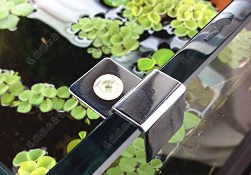 4pcs glass stainless steel aquarium tank glass cover clip support holder thermo brackets