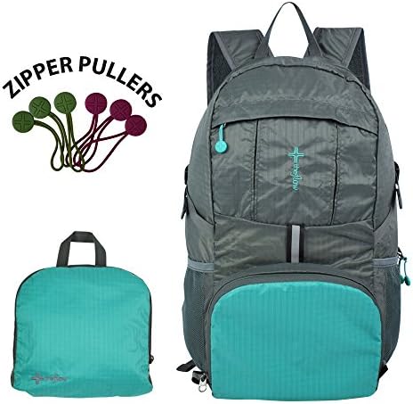 the flow Ultimate Foldable Lightweight Backpack Men& Women | Stylish & Ergonomic Backpack Adjustable Shoulder Straps & Spacious Mesh Pockets Laptop & Water Bottles