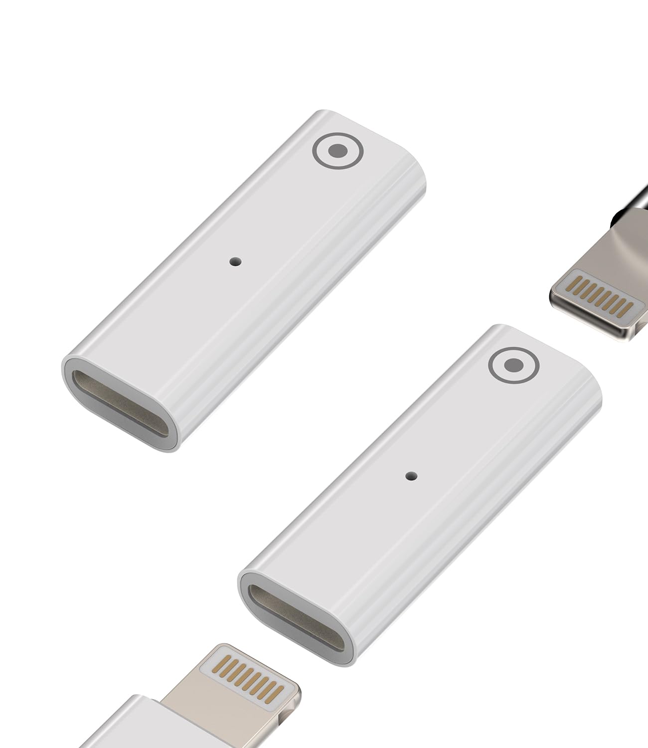 Lightning Female to Lightning Female Adapter(2Pack)Apple Pencil 1st Generation Charger Accessories Pen Charging Adapter Ipencil Charge Dongle Thunderbolt 4 Type C Connector for iPhone Cable Accessory