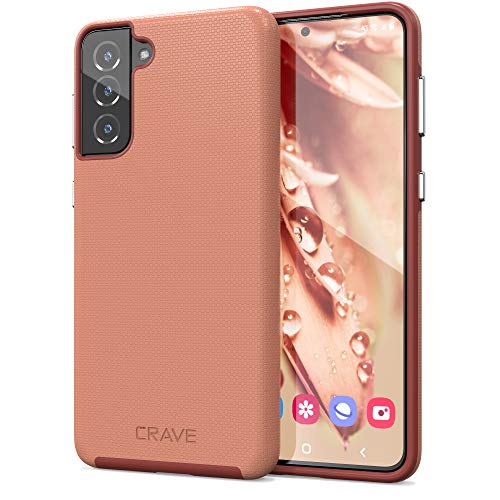 Crave Dual Guard for Galaxy S21+ Case, Shockproof Protection Dual Layer Case for Samsung Galaxy S21 Plus 5G (6.7 inch) - Blush