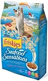 Friskies Dry Cat Food, Seafood Sensations, 16-Pound Bag, Pack of 1