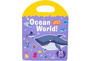 JOFREY Jelly Stickers Book for Kids 2-4，Reusable Stickers Book for Toddlers，Travel Toys ，Quiet Busy Book Preschool Learning Activities Travel Essential in The Car/Train/Plane