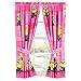 Despicable Me Minions Pink Curtains - Set of 2 w/ Tie Backs