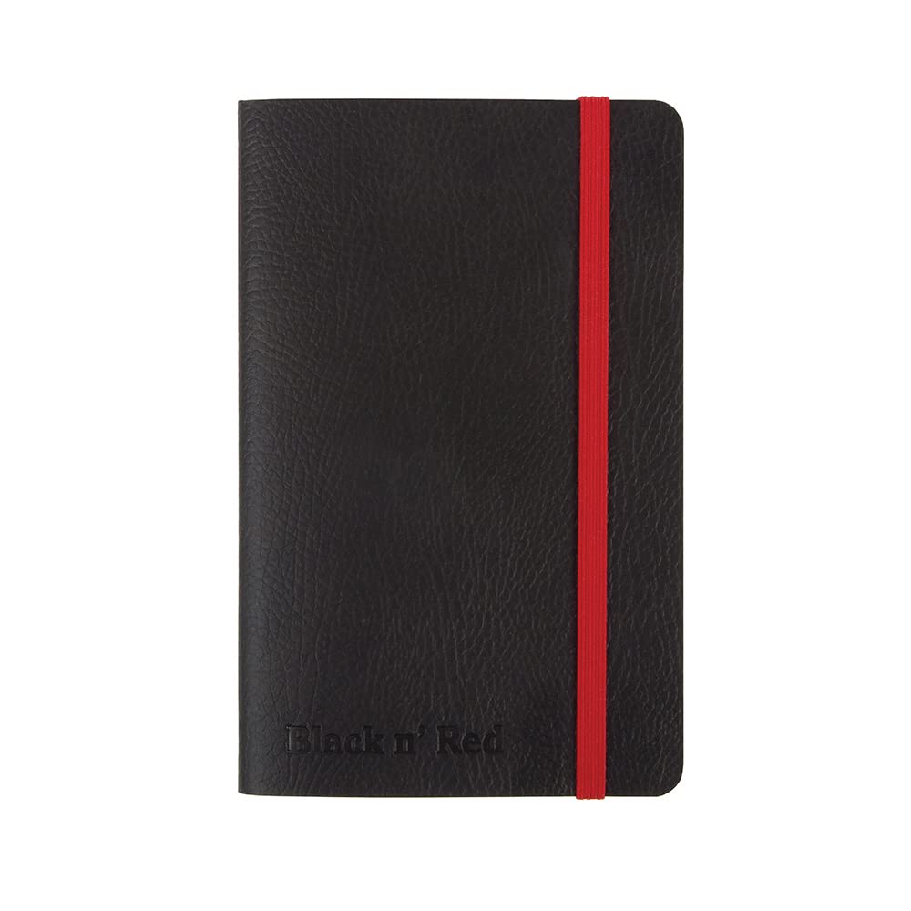 Black n' Red A6 Soft Cover Journal - Ruled with Numbered Pages