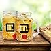 Mr. & Mrs. Mason Jars - Glass Drinking Glass Set With Gift Box - For Couples - Engagement, Wedding, Anniversary, House Warming, Hostess Gift, 16 ounce