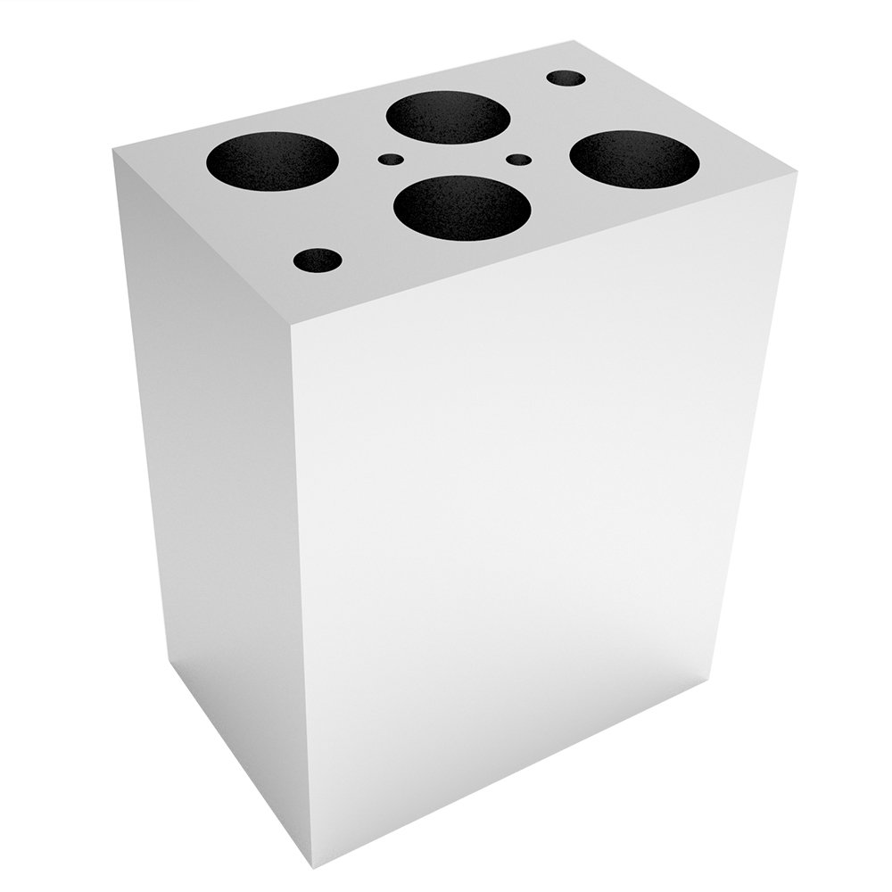 Interchangeable Heating Block 4x15ml for Four E'S Scientific LED Digital Mini Dry Bath Incubator Model No.TC0401006V22UK TC0401005V22UK