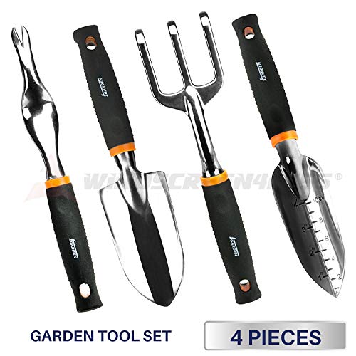 iGarden 4 Piece Garden Kit Aluminum Heads Ergonomic Handles with Heavy Duty Cast - Thumbnail 6