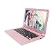 Smartbook A116 High-Performance 11.6 inch Ultra-Thin Portable Office Entertainment Notebook only 0.8KG (Intel Quad-core Processor, pre-Installed Windows 10 Professional, Office 2010 (2G+64GB, Pink)