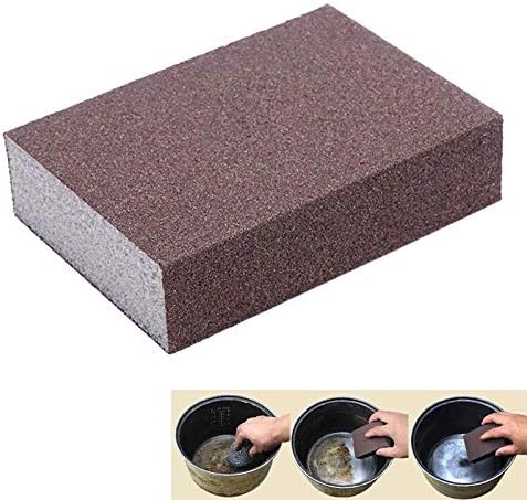 WORBAX 2pc Polishing Sanding Sponge Block Pad Set Sandpaper Assorted 80-220 Grit Abrasive Tools Sandpaper Discs