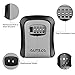 AUTSCA Key Box Wall-mounted Stainless Steel Key Safe Weatherproof 4 Digit Combination Suitable for Warehouse, Family