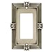 Franklin Brass 64463 Pineapple Single Decorator Wall Plate/Switch Plate/Cover, Brushed Satin Pewter