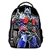 YOURNELO Boy's 3D Printed Pattern Transformers Rucksack School Backpack Bookbag (Optimus Prime2)
