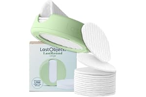 LastRound Reusable Makeup Remover Pads - 7 Washable Eco-Friendly Reusable Cotton Rounds for Face - Sustainable & Soft Cotton 