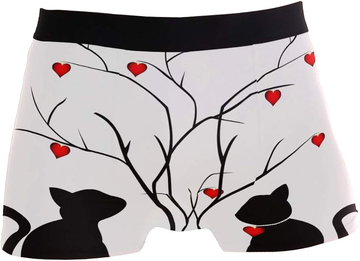 Mens Valentines Day Underwear Funny Boxer Briefs Soft