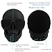 Quarkware Skull Protable Wireless Stereo Bluetooth Speaker with HD Sound and Bass, Cool Creative Gift Halloween Gift Party Time Prop (Matte Black)